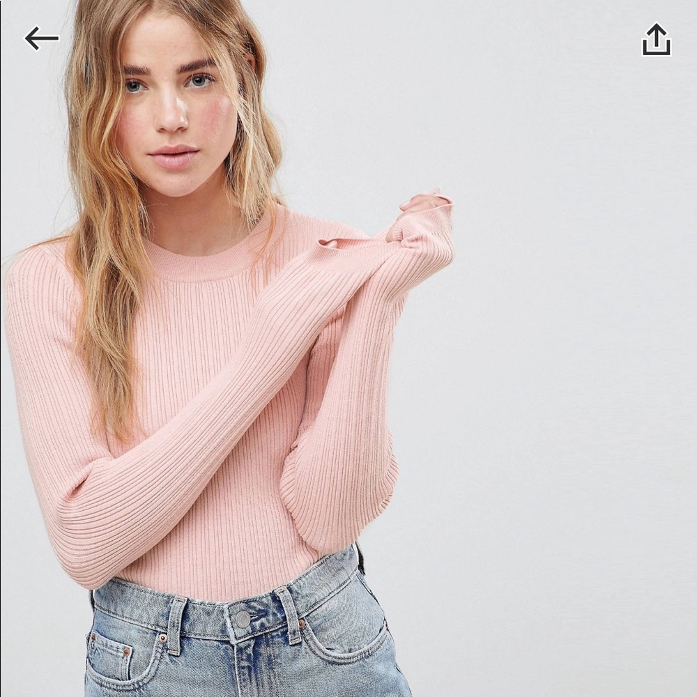 ASOS pink sweater